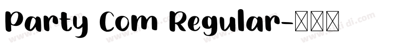 Party Com Regular字体转换